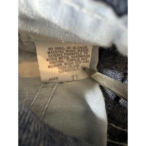 Vintage OshKosh B’gosh Baby Toddler Overalls 2T USA Union Made Blue Denim Bib - Picture 7 of 14